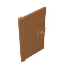 GOBRICKS GDS-763 Door 1 x 4 x 6 with Stud Handle - YWOBB