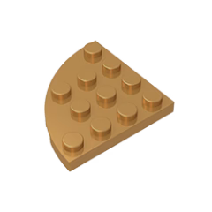 GOBRICKS GDS-569 Round Corner 4 x 4 - YWOBB