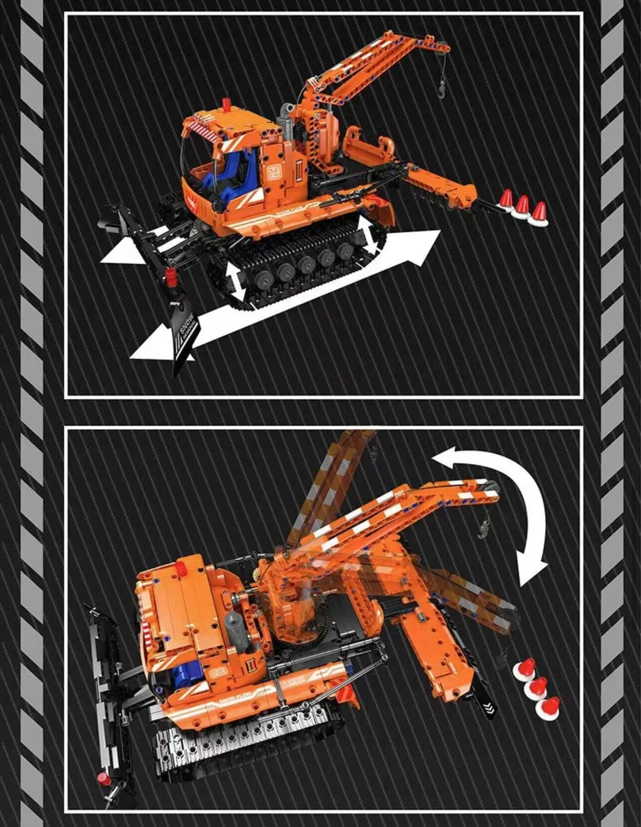 Mould King 17051 Snowfield Engineering Vehicle - YWOBB