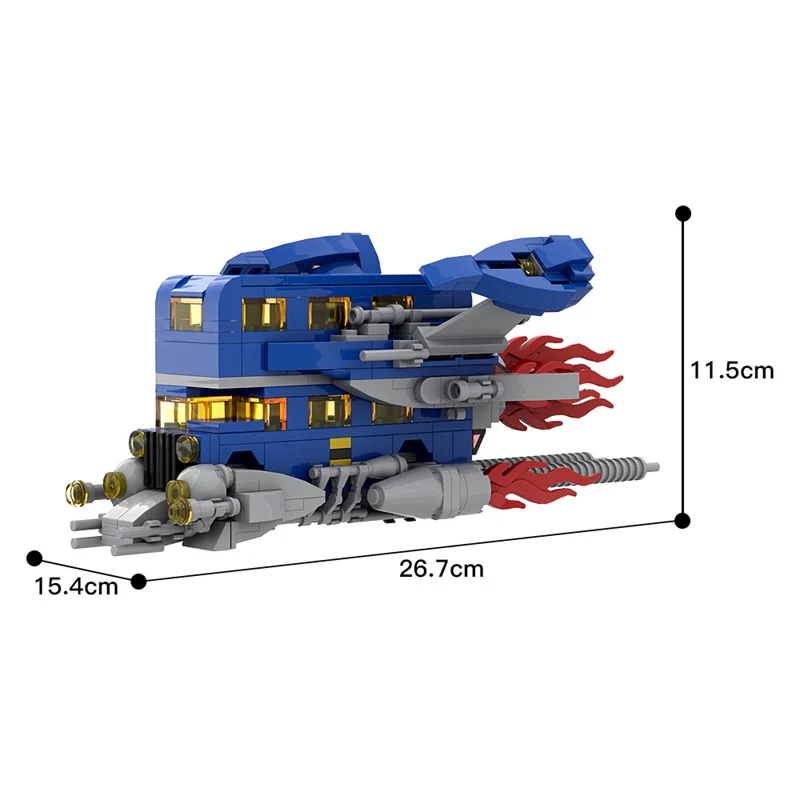 GOBRICKS MOC 13102 Classic Space London Bus 40220 - YWOBB