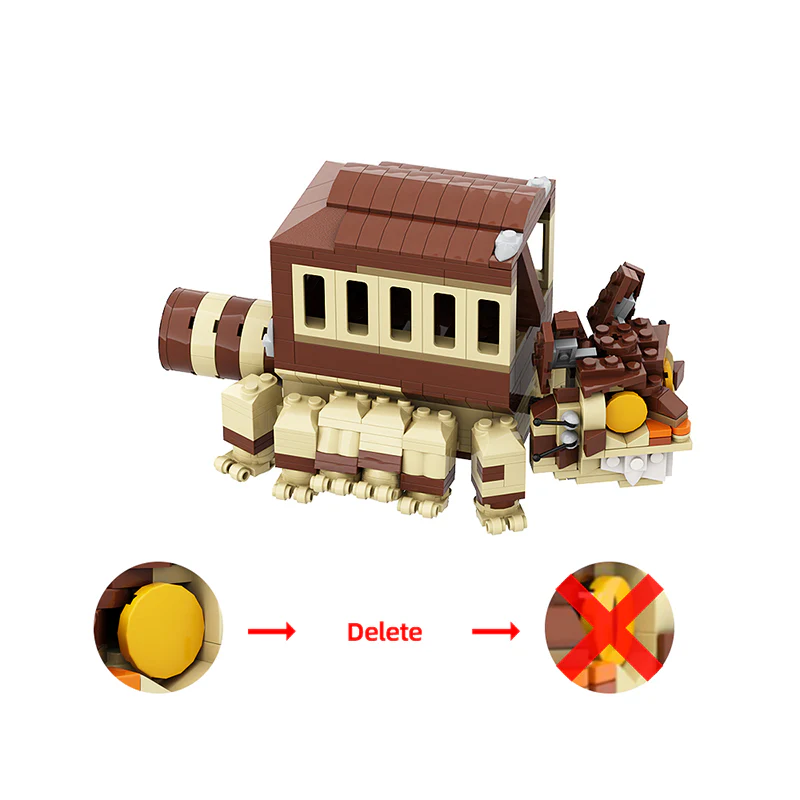 GOBRICKS MOC 142527 Totoro's Catbus - YWOBB
