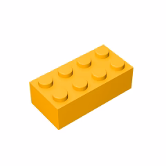 GOBRICKS GDS-542 Brick 2 x 4 - YWOBB