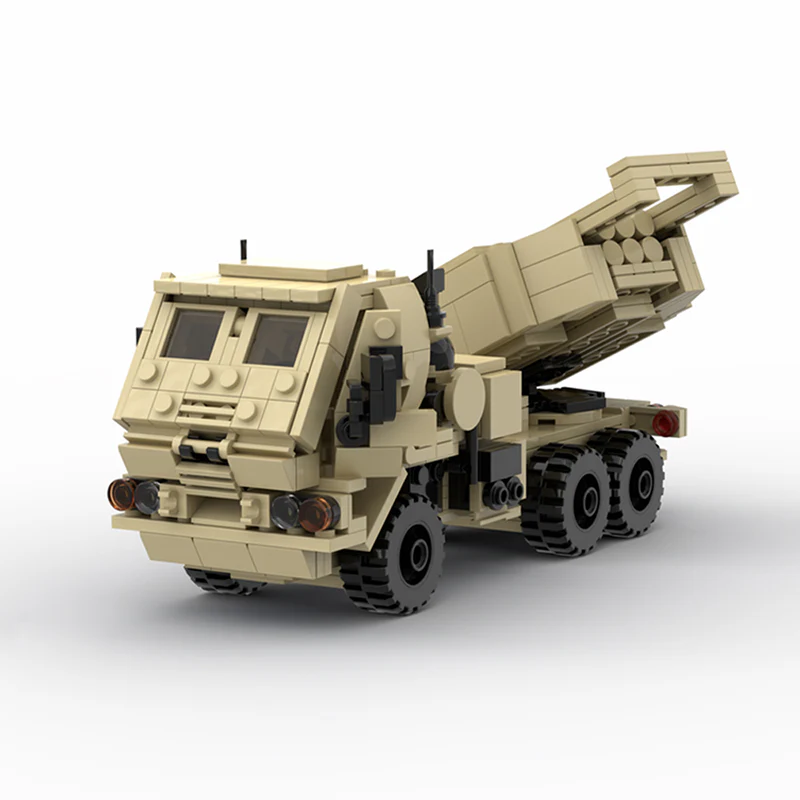 GOBRICKS MOC 77901 Army collection - M142 HIMARS - M1140 FMTV-TRUCK - YWOBB