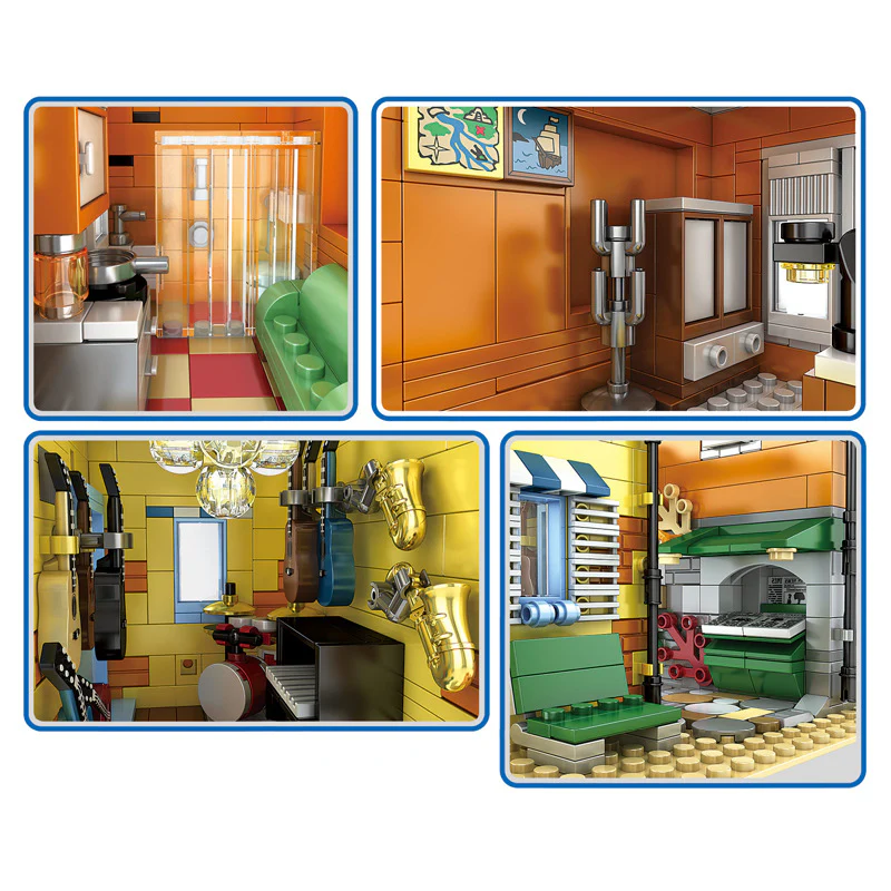Mould King 16008 Coffee House with Lights OVP US Warehouse Version - YWOBB