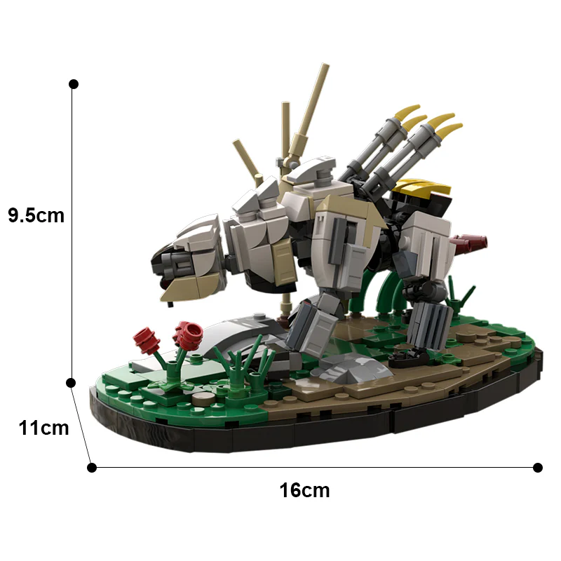 GOBRICKS MOC 115168 Horizon Zero Dawn Sawtooth with Stand - YWOBB