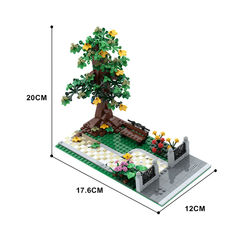 GOBRICKS MOC 135174 Little Park - YWOBB