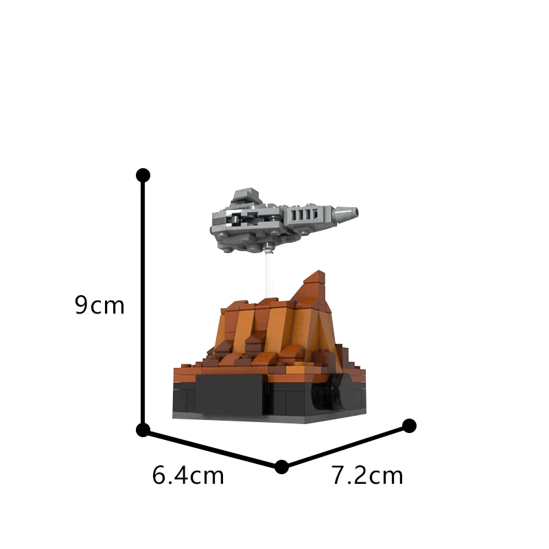 GOBRICKS MOC 149059 Ano Size JEDHA City Desktop Version : Rogue One - YWOBB