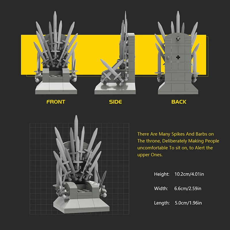 MOC 18100 Game Of Thrones - The Iron Throne - YWOBB