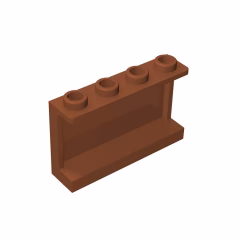 GOBRICKS GDS-787 Panel 1 x 4 x 2 with Side Supports - Hollow Studs - YWOBB