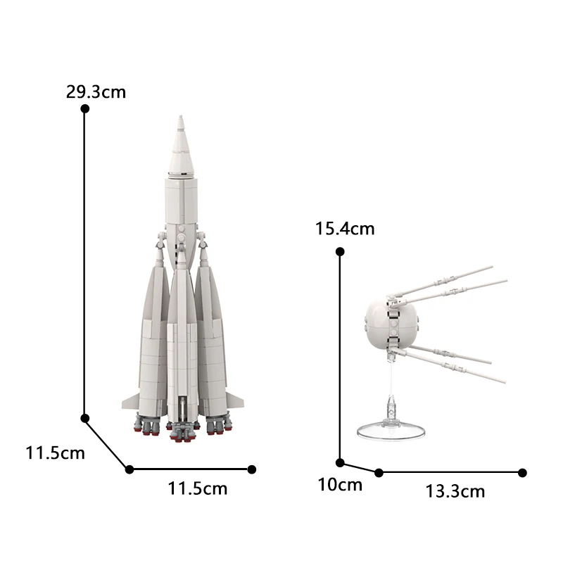 MOC C9208 R-7 Rocket And Satellite 1 In Space 1957 - YWOBB