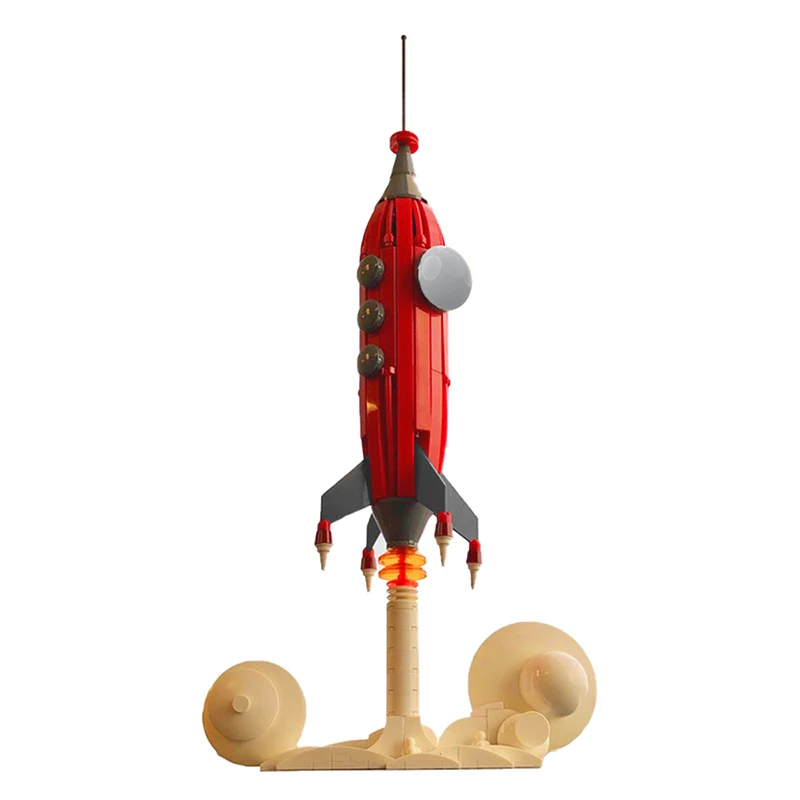 MOC 48957 Retrofuturistic Rocketshipby TheCorollaGuy - YWOBB