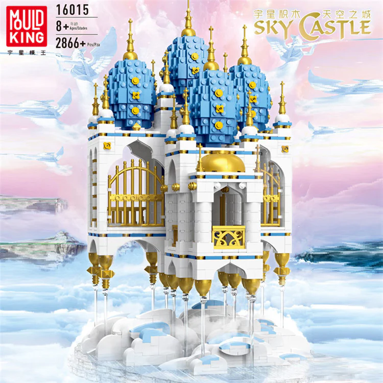 Mould King 16015 Sky Castle with LED lights - YWOBB