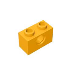 GOBRICKS GDS-623  Brick 1 x 2 with Hole - YWOBB