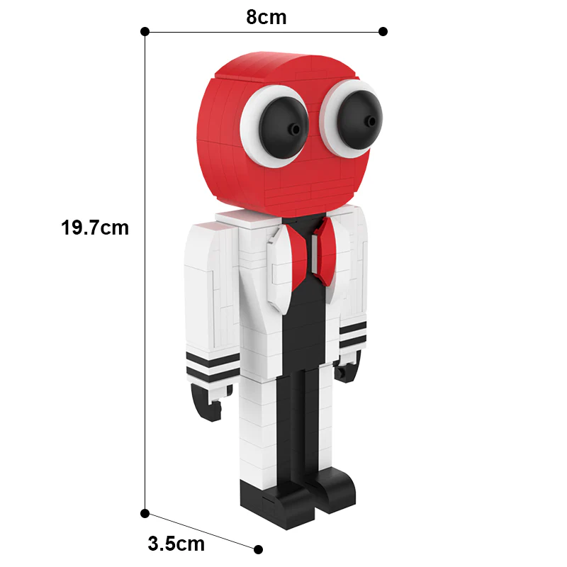 GOBRICKS MOC A0019 Rainbow Friends-Red - YWOBB