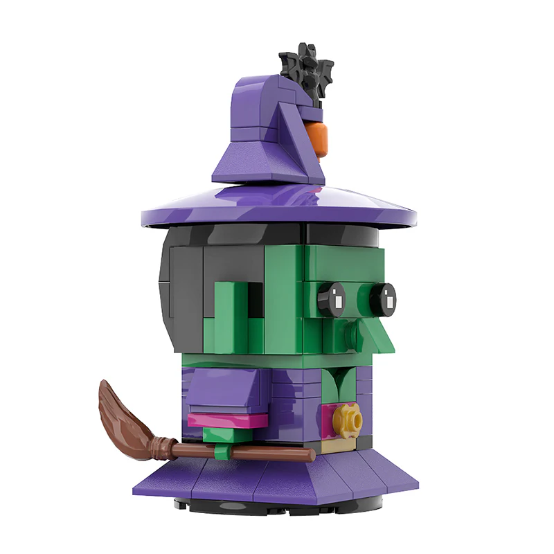 GOBRICKS MOC A0606Y03 Halloween BrickHeadz-Witch - YWOBB