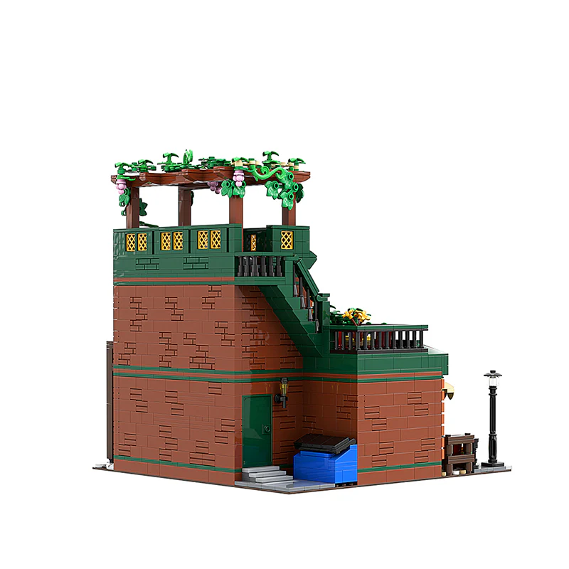 GOBRICKS MOC A0493 coffee house - YWOBB
