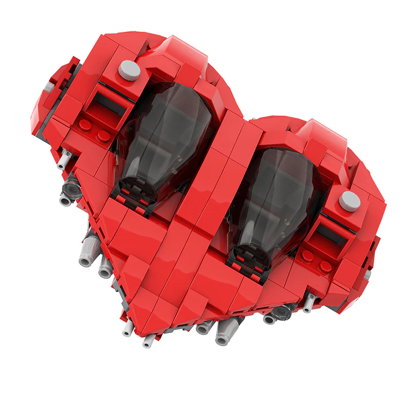 GOBRICKS MOC 146806 Herz-class split/tandem interceptor - YWOBB
