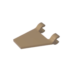 GOBRICKS GDS-895 Flag 2 x 2 Trapezoid - YWOBB