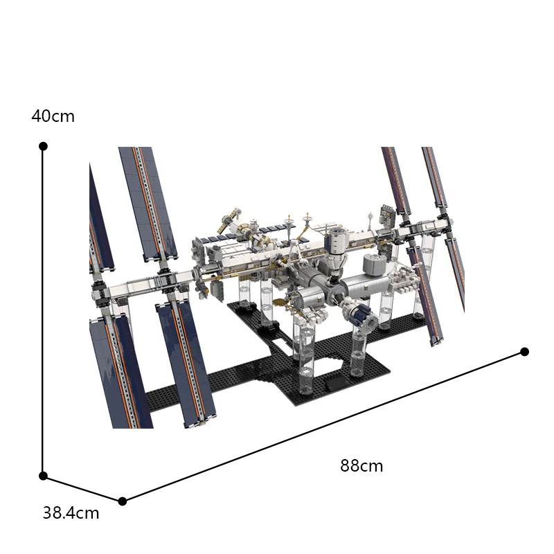 MOC 93305 International Space Station - 1:110 Scale - Historical Timeline 2021 - YWOBB