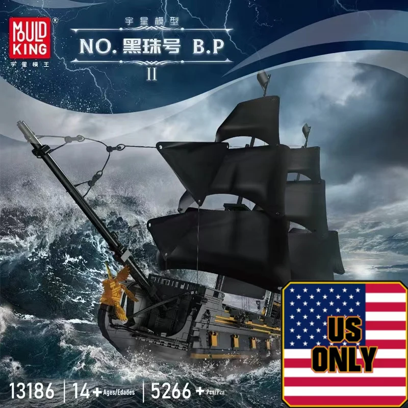 Mould King 13186 Black Pearl OVP US Warehouse Version - YWOBB