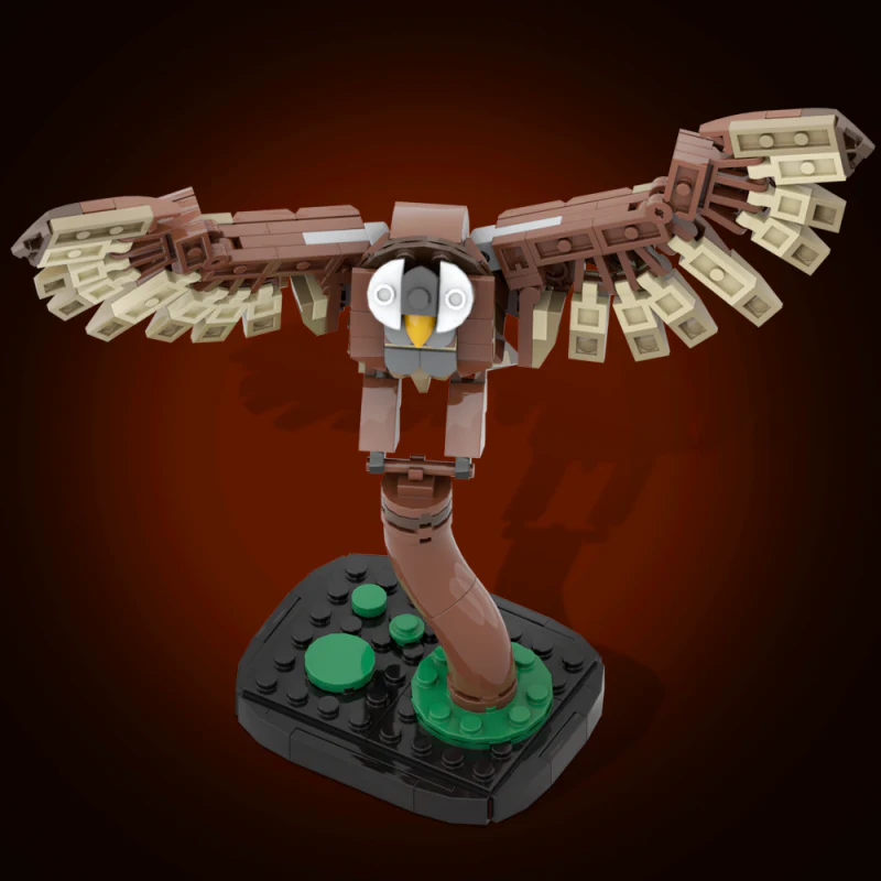 GOBRICKS MOC 175641 Tawny owl - YWOBB