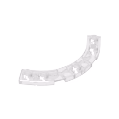 GOBRICKS GDS-90141 Plate Round Corner 5 x 5 Macaroni - YWOBB