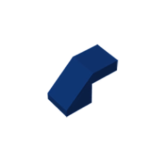 GOBRICKS GDS-1484 Slope 45 2 x 1 with Cutout without Stud - YWOBB