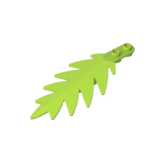 GOBRICKS GDS-1440 Plant Tree Palm Leaf Small 8 x 3 - YWOBB