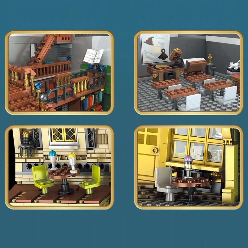 Mould King 16040 the Book Store with Lights - YWOBB