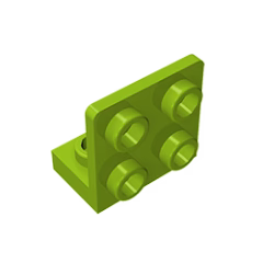 GOBRICKS GDS-642 Bracket 1 x 2 - 2 x 2 Inverted - YWOBB