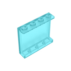 GOBRICKS GDS-751 Panel 1 x 4 x 3 with Side Supports - Hollow Studs - YWOBB