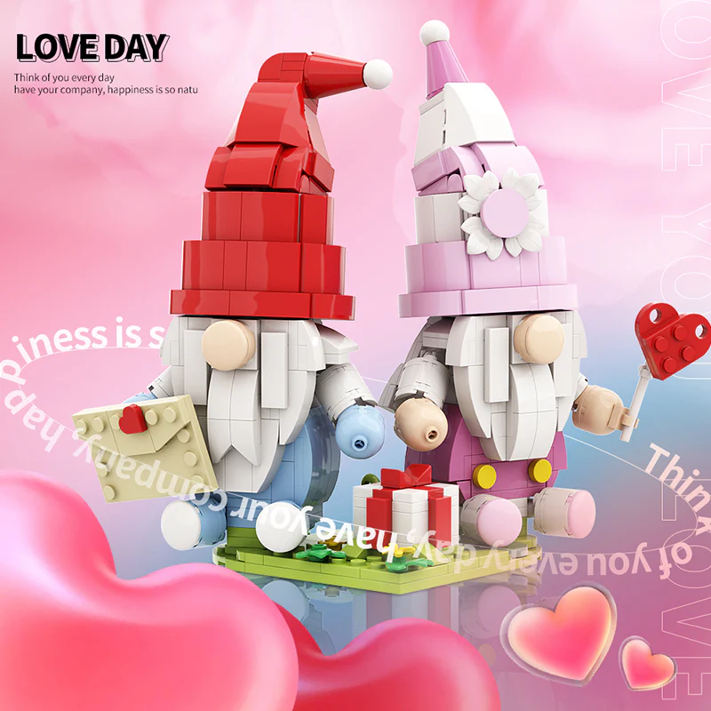 GOBRICKS MOC A0345 Valentine's Day Faceless Doll - YWOBB