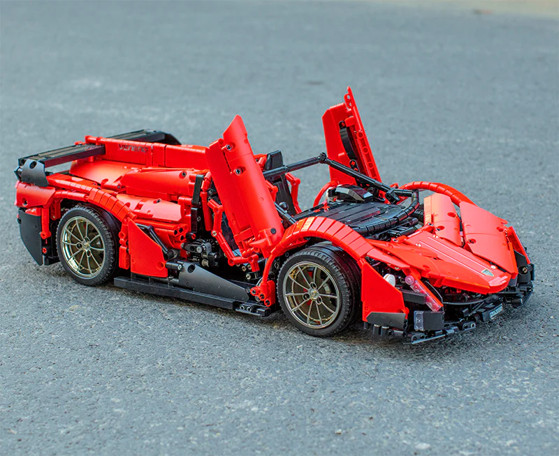 Mould King 13079 RC 1:8 Lamborghini Veneno with LED light kits - YWOBB