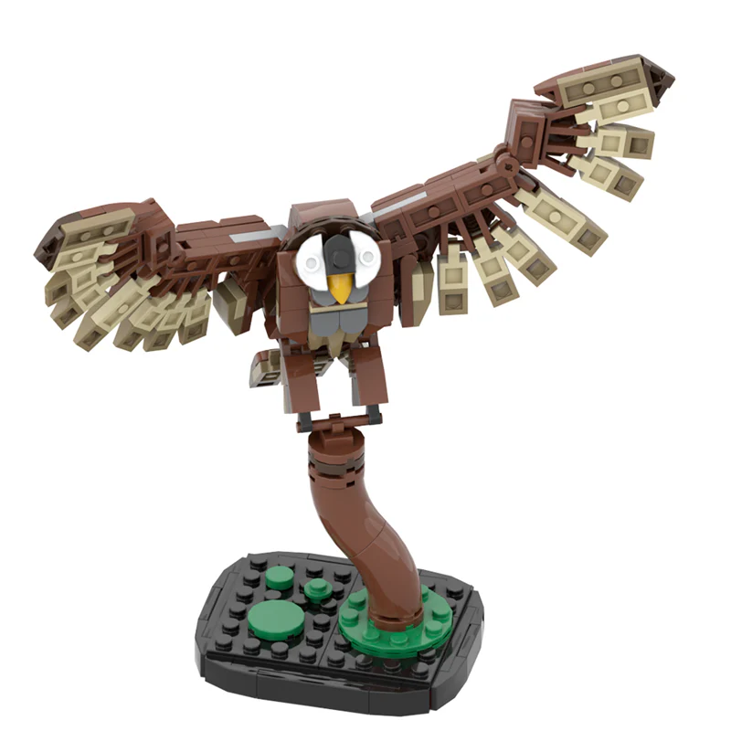 GOBRICKS MOC 175641 Tawny owl - YWOBB