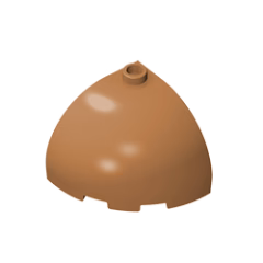 GOBRICKS GDS-1078 Round Corner 3 x 3 x 2 Dome Top - YWOBB