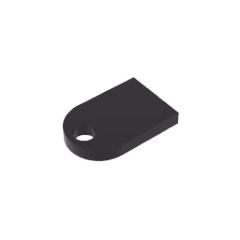 GOBRICKS GDS-M134 Round 3 x 2 Half Circle Extended with hole - YWOBB