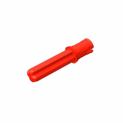GOBRICKS GDS-930  Axle 2L with Pin with Friction Ridges Lengthwise - YWOBB