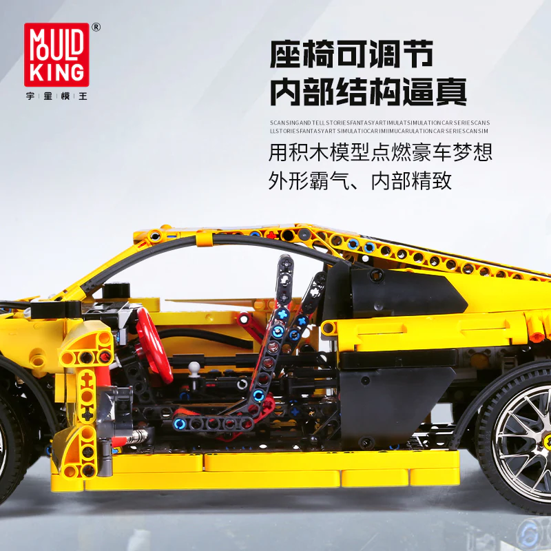 Mould King 13127 Audis R8 - YWOBB
