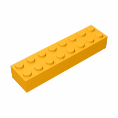 GOBRICKS GDS-544 Brick 2 x 8 - YWOBB