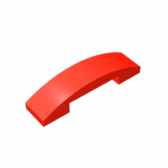 GOBRICKS GDS-831 Curved 4 x 1 Double - YWOBB