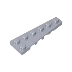 GOBRICKS GDS-2143 Wedge Plate 6 x 2 Right - YWOBB