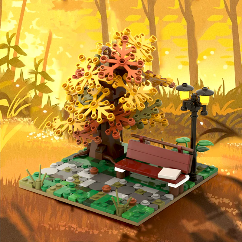 GOBRICKS MOC 137516 Autumn Park - YWOBB
