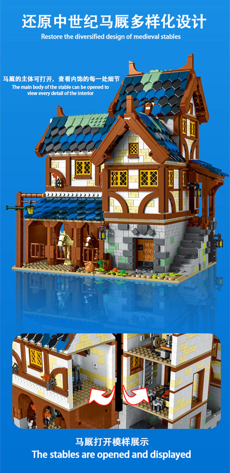 Mork 50105 Medieval Town Stable - YWOBB