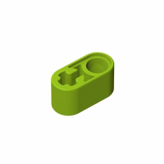 GOBRICKS GDS-669 Liftarm Thick 1 x 2 - Axle Hole - YWOBB