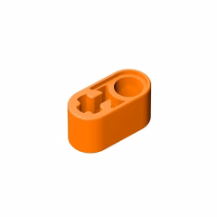 GOBRICKS GDS-669 Liftarm Thick 1 x 2 - Axle Hole - YWOBB