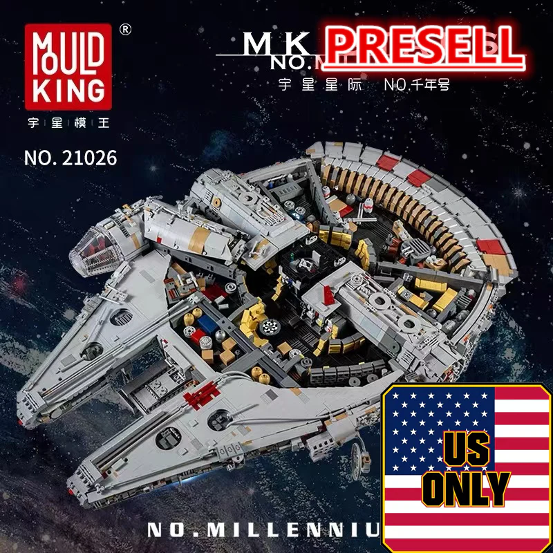 Mould King 21026 Millennium Falcon ROTJ (Mark II) OVP US Warehouse Version - YWOBB