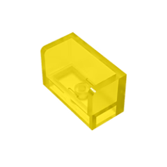 GOBRICKS GDS-1272 Panel 1 x 2 x 1 with Rounded Corners and 2 Sides - YWOBB