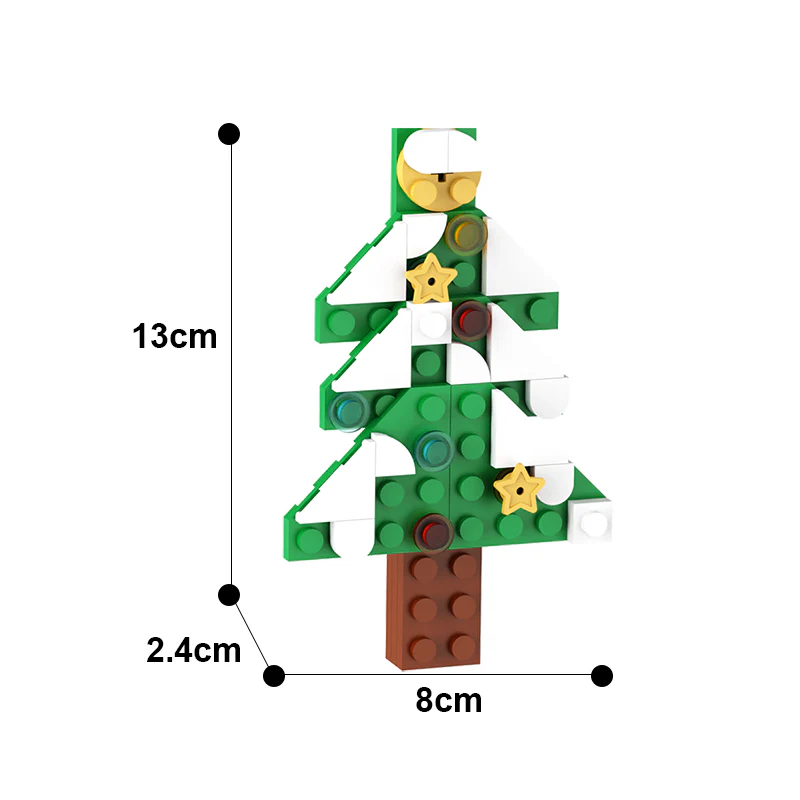 GOBRICKS MOC A0076Y01 Christmas pendant-christmas tree - YWOBB