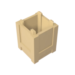 GOBRICKS GDS-M283 Container Box 2 x 2 x 2 - Top Opening - YWOBB