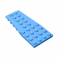 GOBRICKS GDS-897  Plate 4 x 9 with Stud Notches - YWOBB
